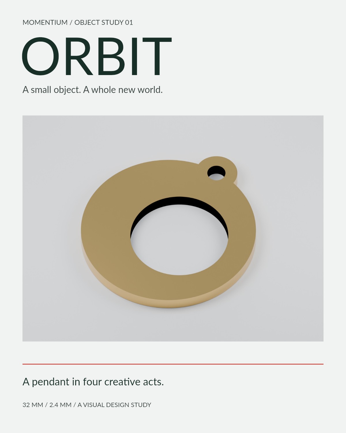 Orbit launch poster rendered by Luma with editable typography and shapes.